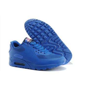 Nike Air Max 90 Hyp Qs Men All Blue Running Shoes Coupon Code